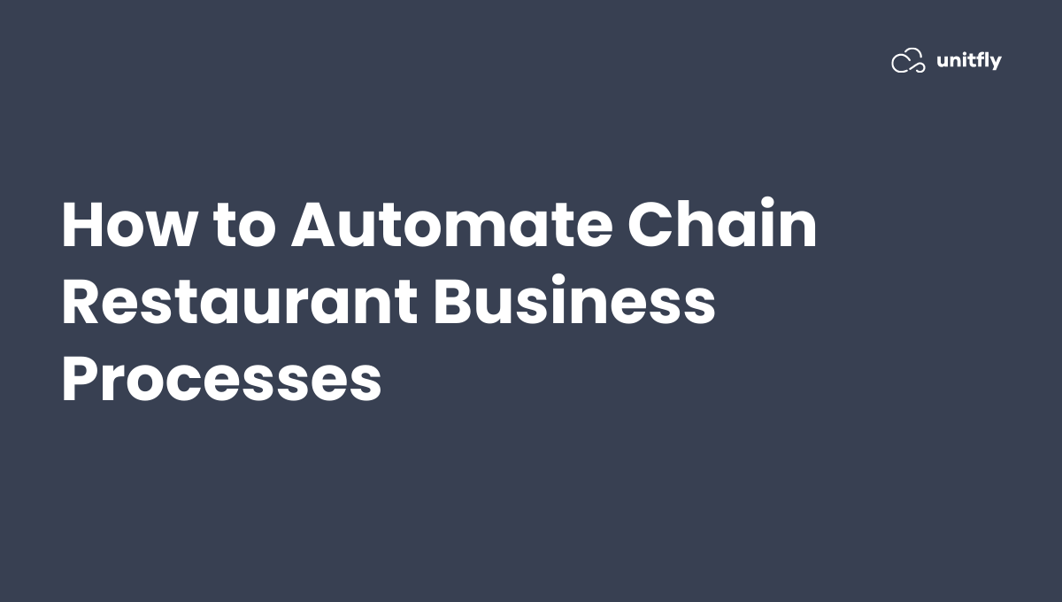 automate chain restaurant business processes
