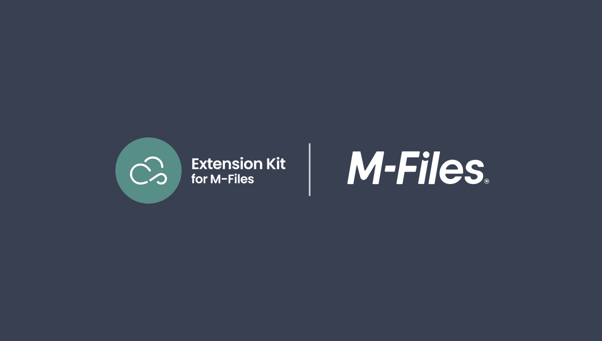 Extension Kit Now Available For Purchase Through M-Files