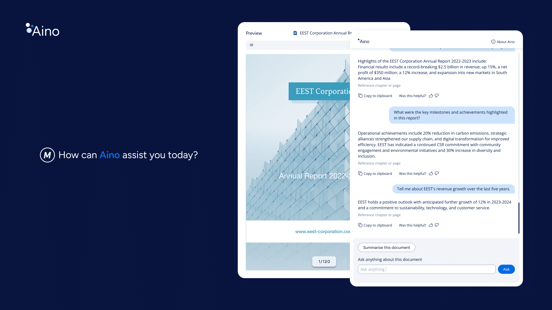 M-Files's gen AI Aino