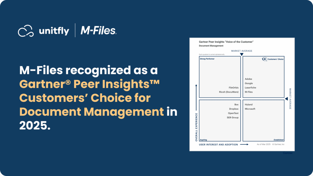 M-Files recognized as a Gartner® Peer Insights™ Customers’ Choice for Document Management in 2025